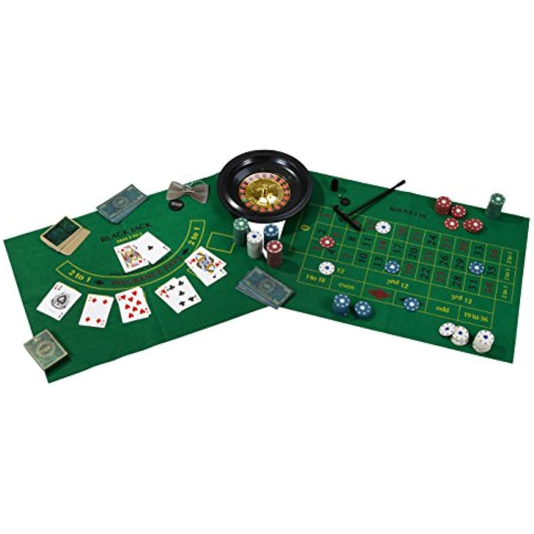 Talking Tables Casino Night Kit – Poker, Roulette & Blackjack Set
