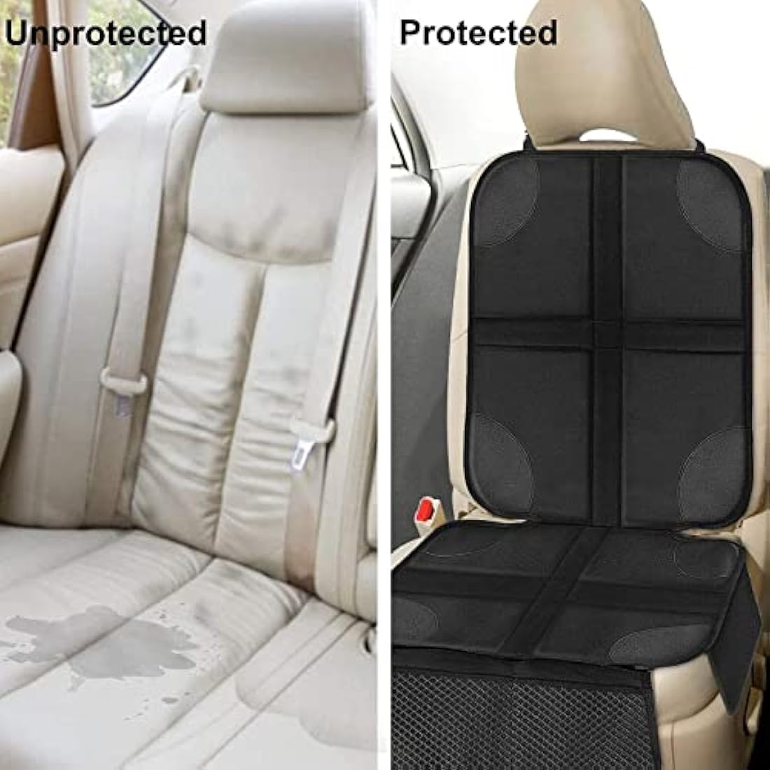 HONZUEN Baby Car Seat Protector – Non-Slip Waterproof ISOFIX Liner