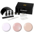 Bluesky Gel Nail Polish Starter Kit with 24W UV LED Lamp - Natural Nude