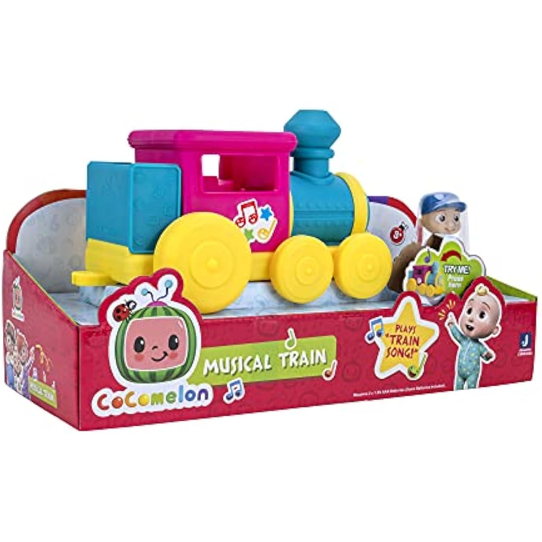 CoComelon Musical Train Toy with Exclusive Conductor JJ Figure