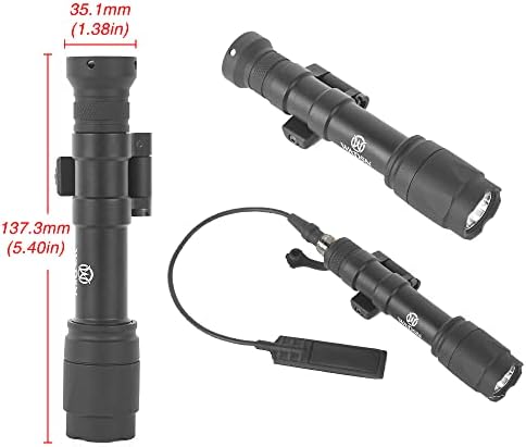 SBGJMY M640C Tactical Flashlight | 800 Lumen LED Torch with Rail Mount