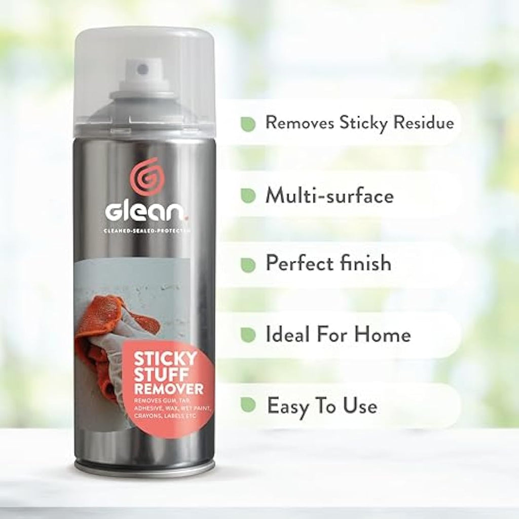 GLEAN Sticky Stuff Remover Gel Spray | 3x400ml Adhesive & Glue Dissolver