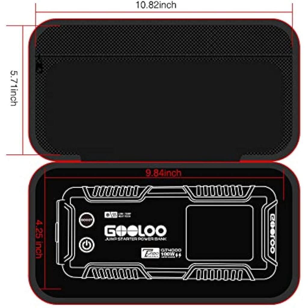 GOOLOO Jump Starter EVA Case | Hard Storage Bag for GP3000 GT4000