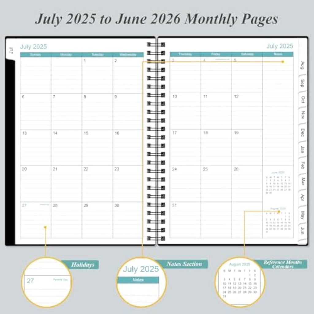 Jolof Store 2025-2026 Hourly Appointment Book | Weekly Planner, Black