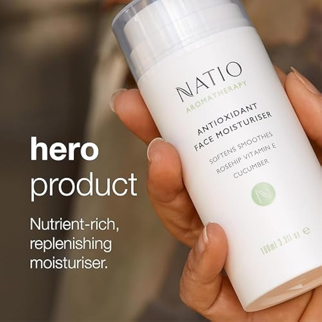 Natio Antioxidant Face Moisturiser – Rosehip & Vitamin E Cream, 100ml