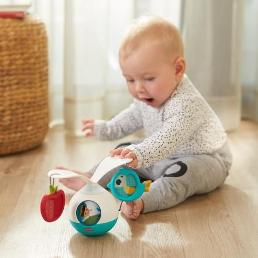 Tiny Love 2-in-1 Tummy Time Musical Mobile | 360° Rotating Stroller Toy