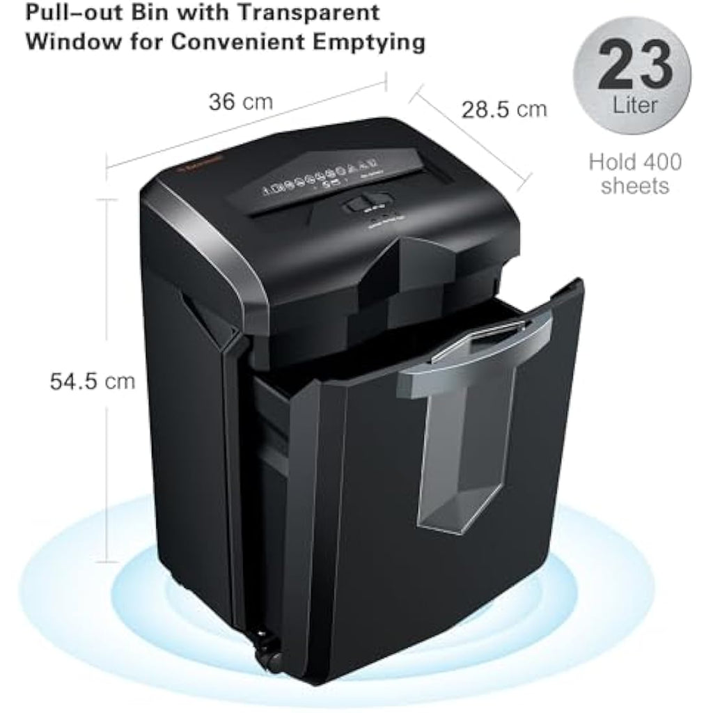 Bonsaii 18-Sheet Heavy Duty Cross Cut Paper Shredder | 60-Min Run Time