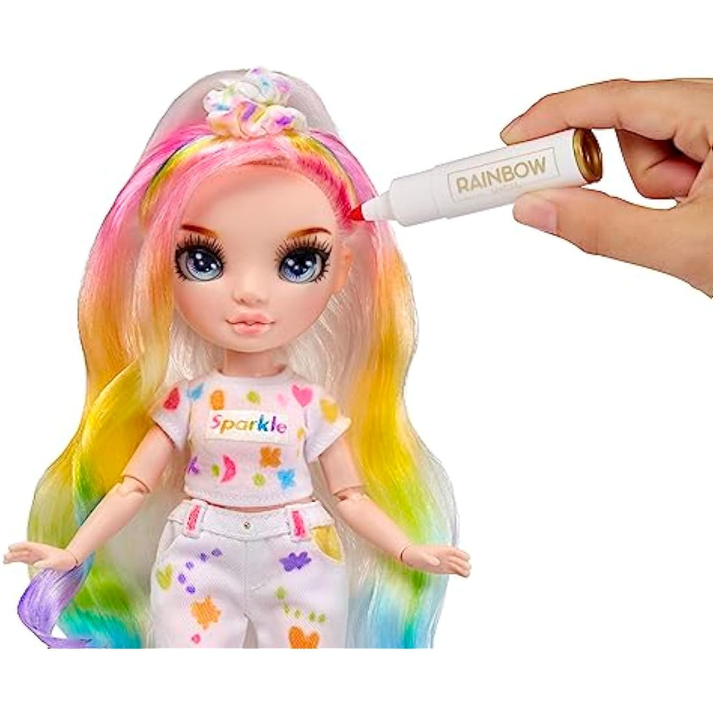 Rainbow High Colour & Create DIY Fashion Doll with Washable Markers