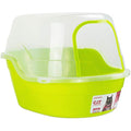 Petphabet Jumbo Hooded Cat Litter Box – XXL Enclosed Tray, Green