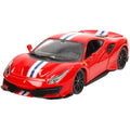 Bburago Ferrari 488 Pista Race & Play – 1:24 Scale Die-Cast Model Car