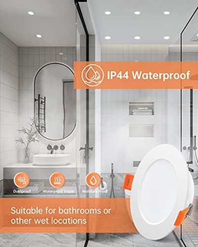 Tomosu LED Downlights 5W 6000K Ultra Slim IP44 Bathroom Spotlights | 20 Pack