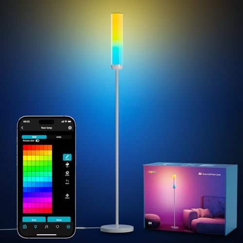 Lepro O1 AI Smart Floor Lamp – 2300LM RGB+CCT Music Sync Standing Lamp
