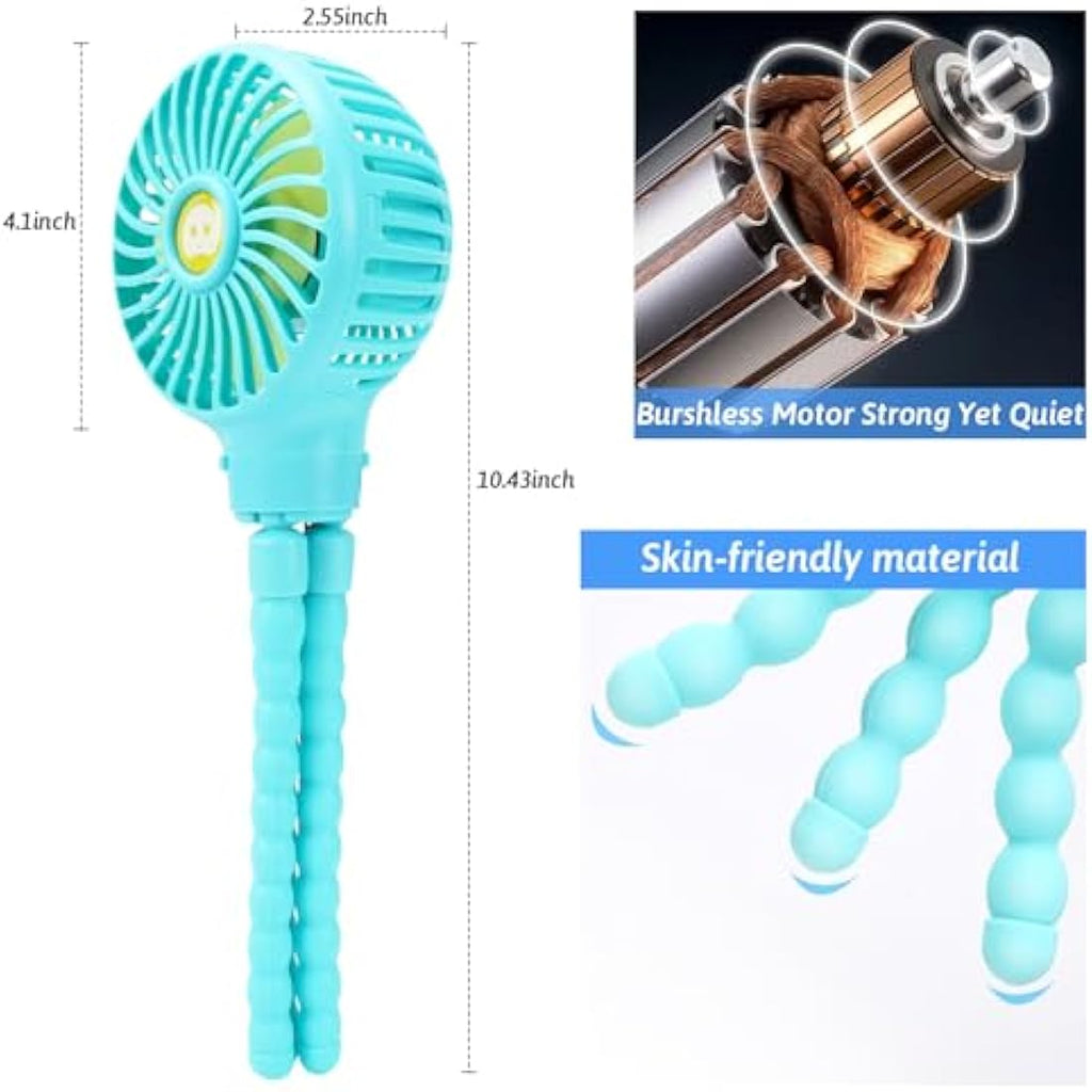 Jolof Store Portable Stroller Fan – Rechargeable USB Clip-On Fan