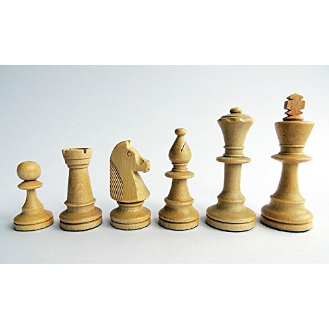 Jolof Store Staunton No. 5 Wooden Chess Pieces – Handmade Tournament Set