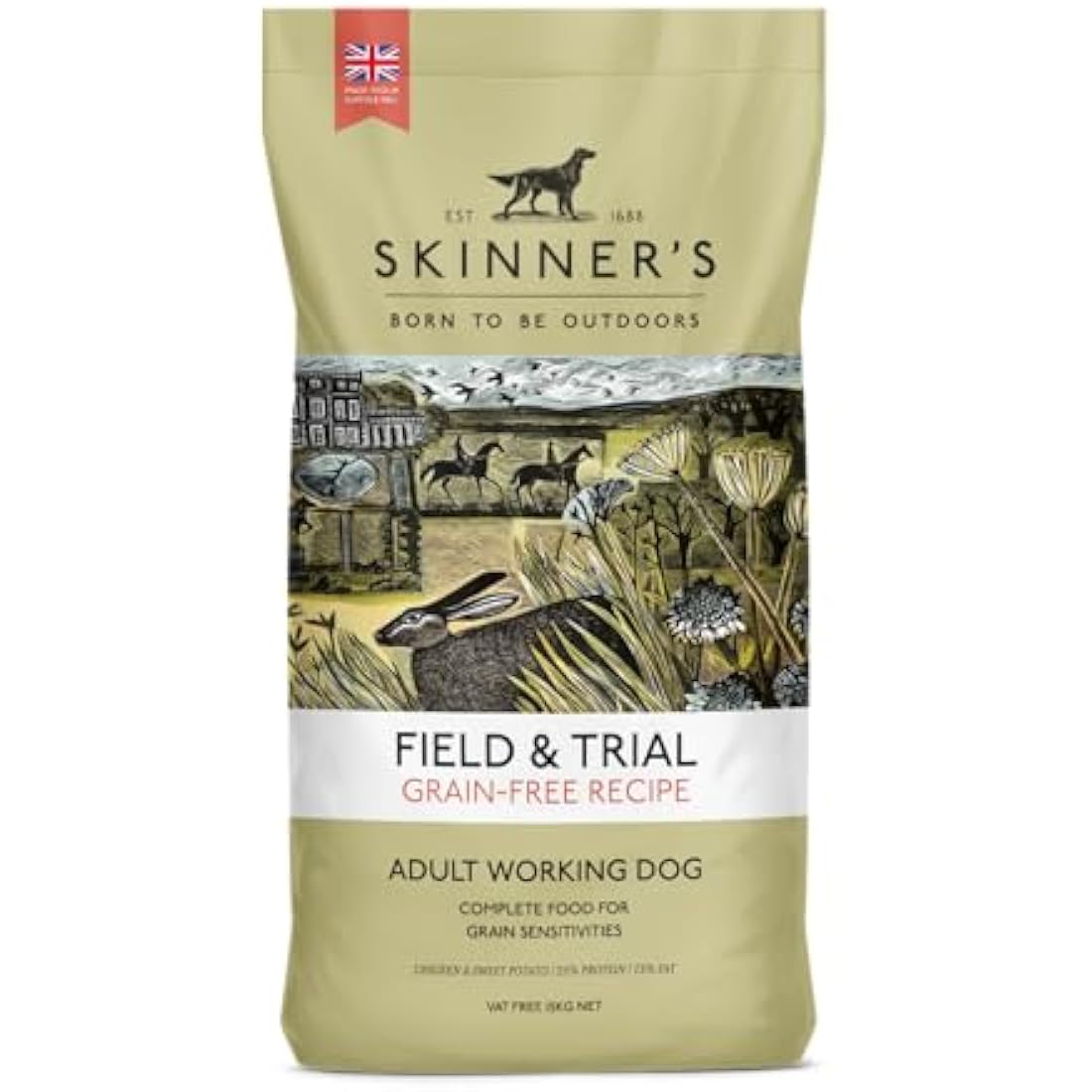 Skinner’s Field & Trial Grain Free Chicken & Sweet Potato Dog Food - 15kg