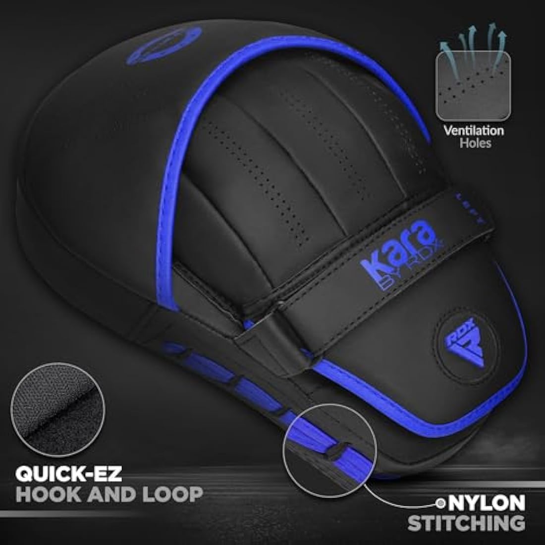 RDX Curved Focus Mitts – Maya Hide Leather Boxing & MMA Training Pads