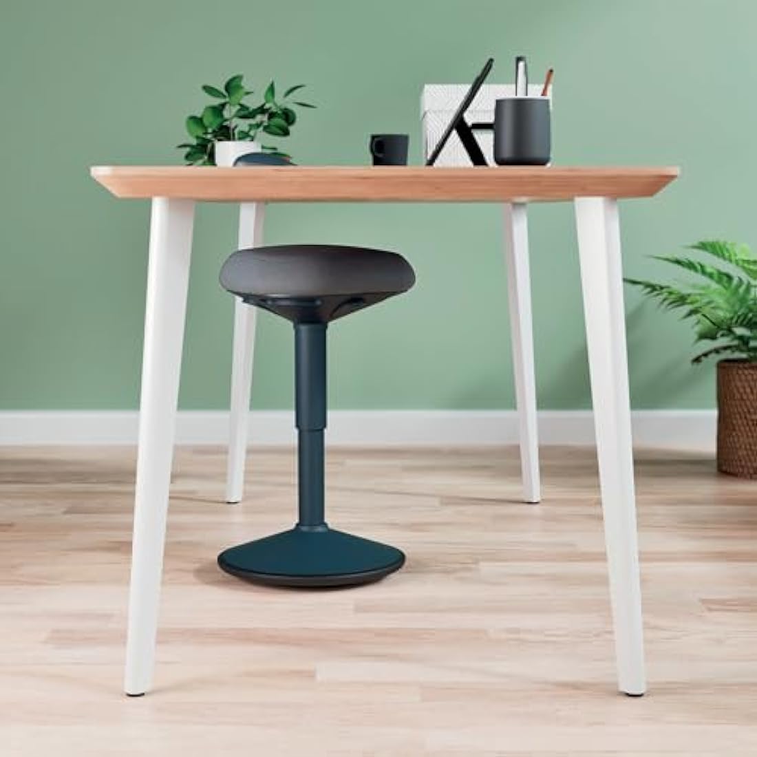 Leitz Ergo Active Sitting Stool | Height Adjustable Wobble Stool - Grey
