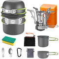 AUTOPkio 9-Piece Camping Cookware Set with Stove | Non-Stick Aluminum