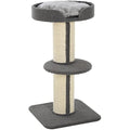Jolof Store PawHut 91cm Cat Tree Tower with Scratching Posts - Grey