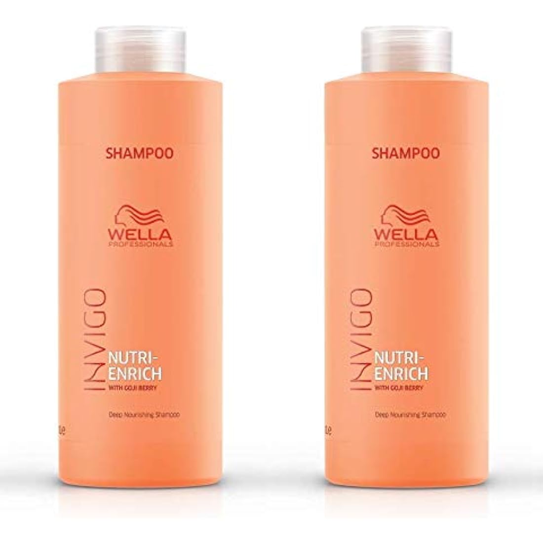 Wella Invigo Nutri-Enrich Hydrating Shampoo for Dry Hair - 1000ml (2 Pack)