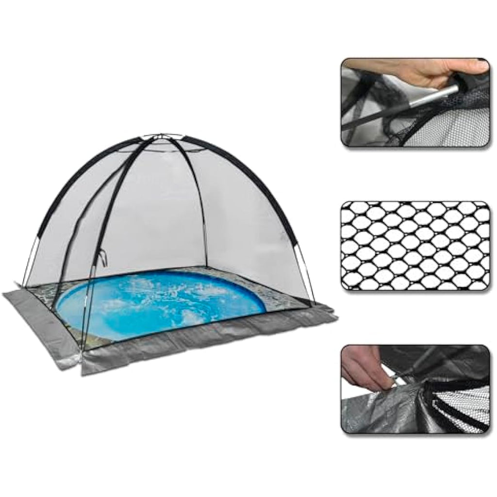 Kapler 17x13FT Pond Cover Netting | Durable Nylon Dome with Zipper