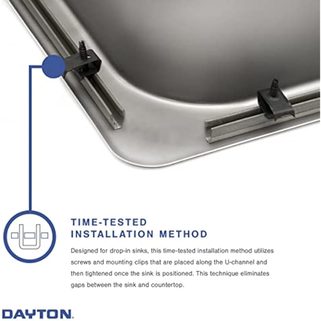 Elkay Dayton 25-Inch Stainless Steel Single Bowl Drop-In Kitchen Sink