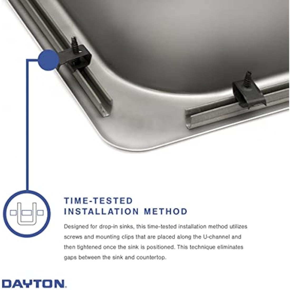 Elkay Dayton 25-Inch Stainless Steel Single Bowl Drop-In Kitchen Sink