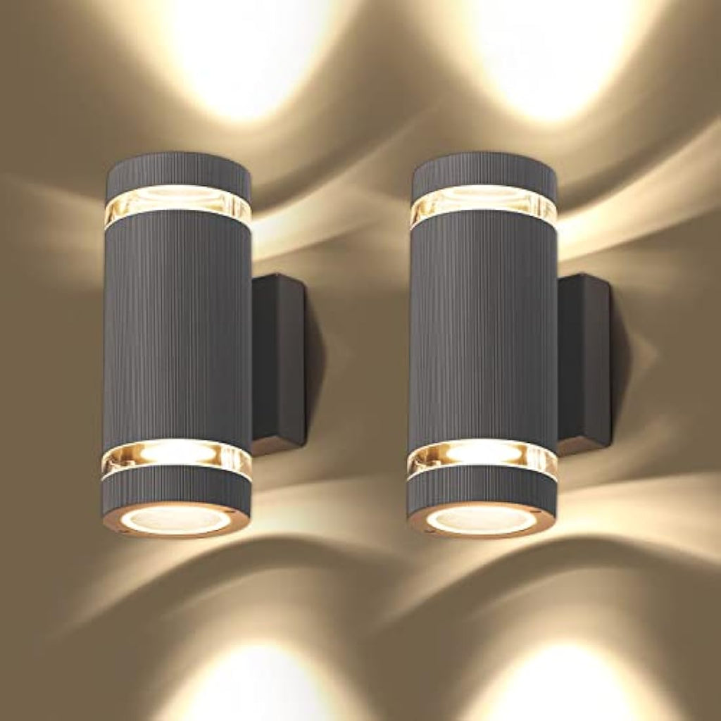 CELAVY Outdoor Wall Lights – IP65 Waterproof Up Down LED Porch Light, 2 Pack
