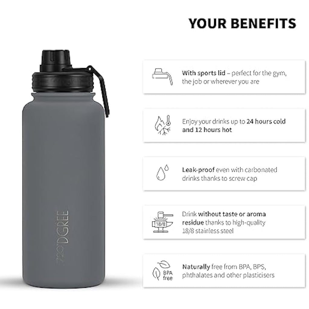 720°DGREE noLimit Insulated Water Bottle with Infuser - 950ml