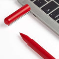 Lexon C-Pen: 32GB USB-C Flash Memory Ballpoint Pen – Red Glossy