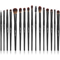 Jessup 16Pcs Professional Eye Makeup Brushes Set | Synthetic Black