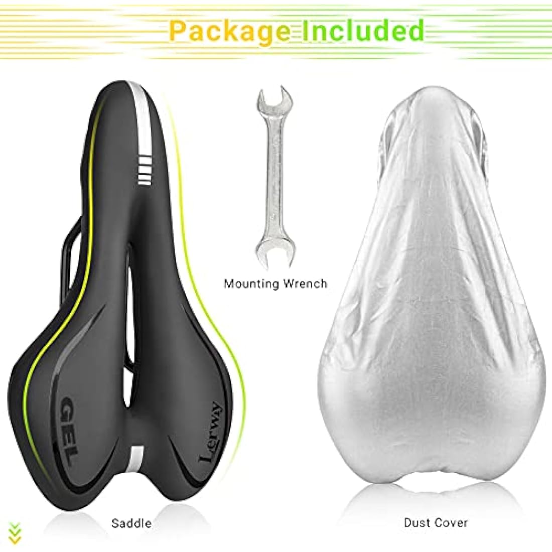 Jolof Store Mountain Bike Saddle | Waterproof Gel & Memory Foam Seat