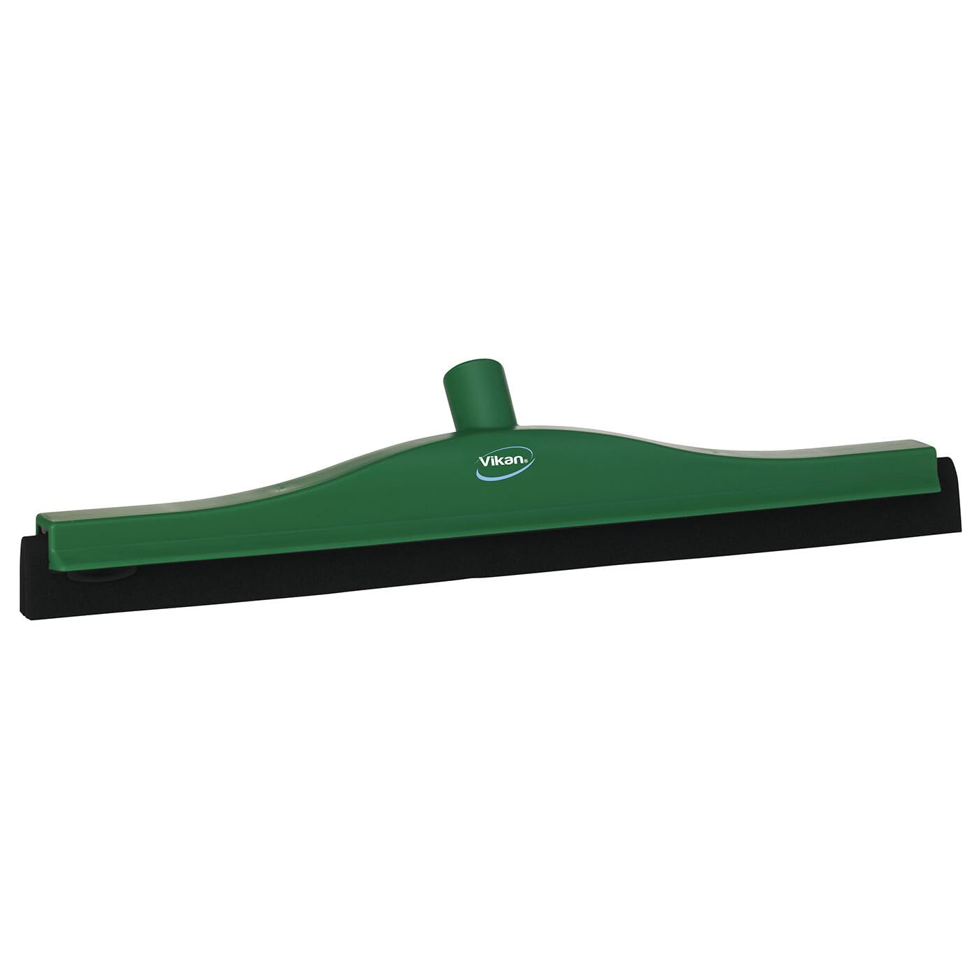 Vikan 20" Fixed Head Floor Squeegee – Double-Bladed Rubber, Green