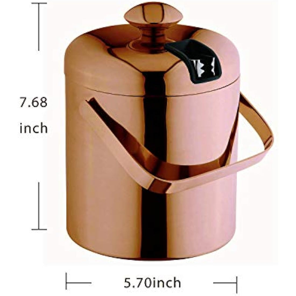 VINN DUNN 1.2L Insulated Ice Bucket – Double Walled Sunset Gold