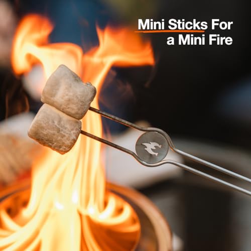 Solo Stove Mesa XL Accessory Pack - Stainless Steel Roasting Sticks & Lid