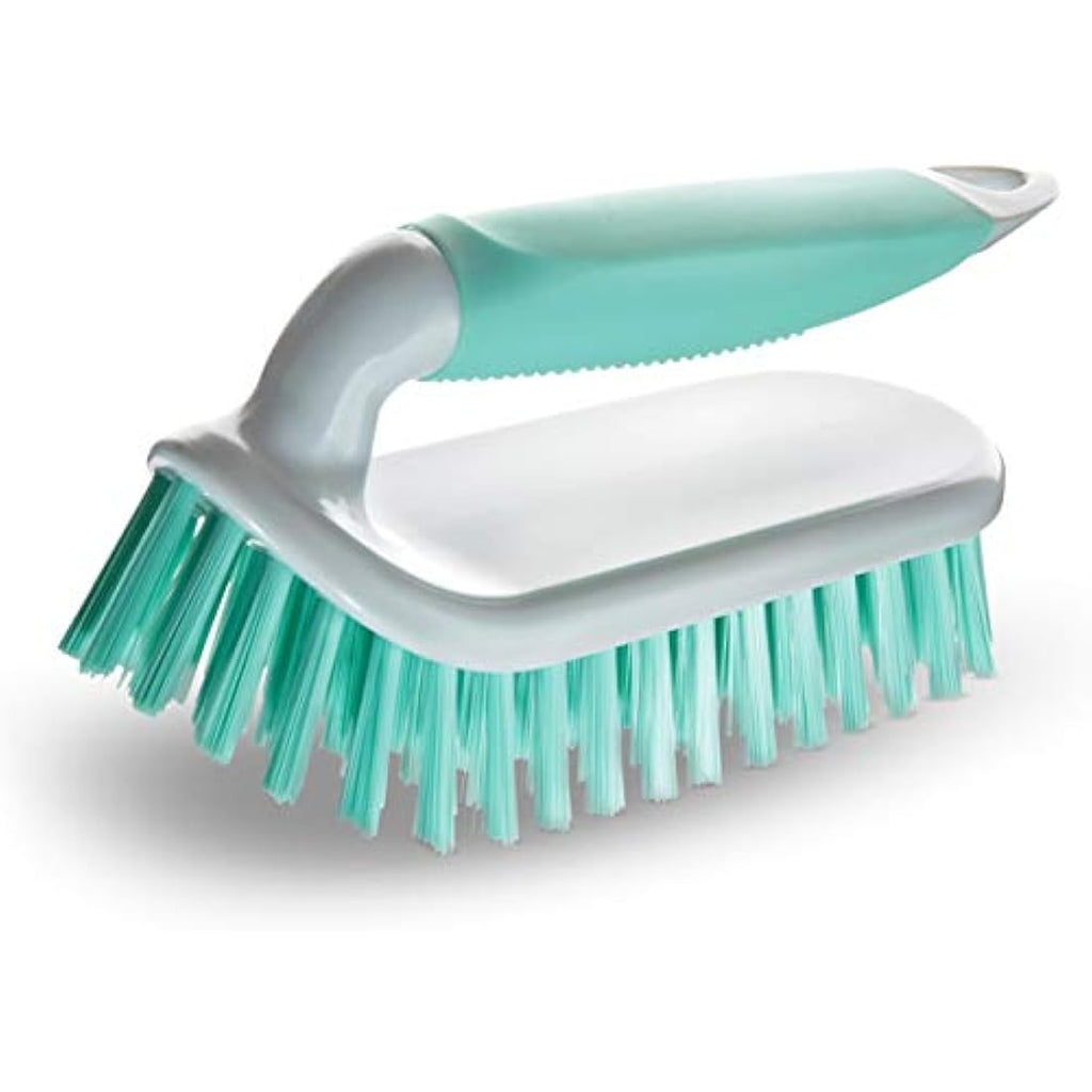 NCaan Heavy Duty Scrubbing Brush 2-Pack – Stiff Bristles & Non-Slip Grip