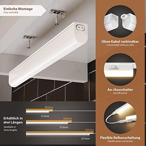 Parlat Rigel LED Under-Cabinet Light Set - 3 Pack, Warm White, 57.3cm