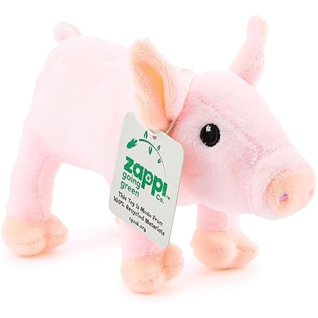 Zappi Co Farm Animal Plush Set – 3 Pack Soft Donkey, Lamb & Pig Toys