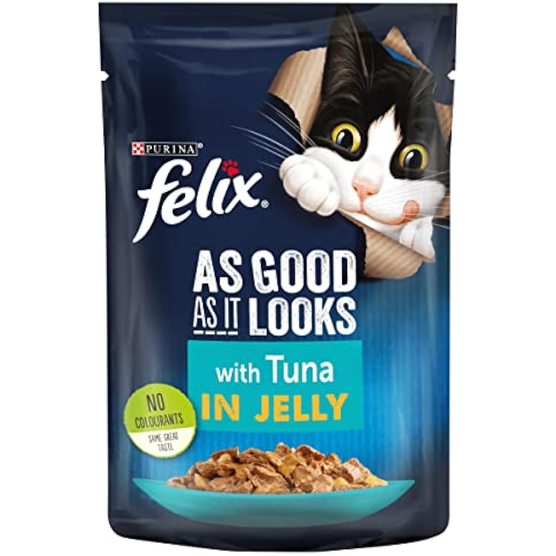 Felix As Good As It Looks Tuna in Jelly Wet Cat Food - 100g (20 Pouches)