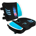 Famjoy Gel Memory Foam Seat & Lumbar Cushion – Coccyx Support Set