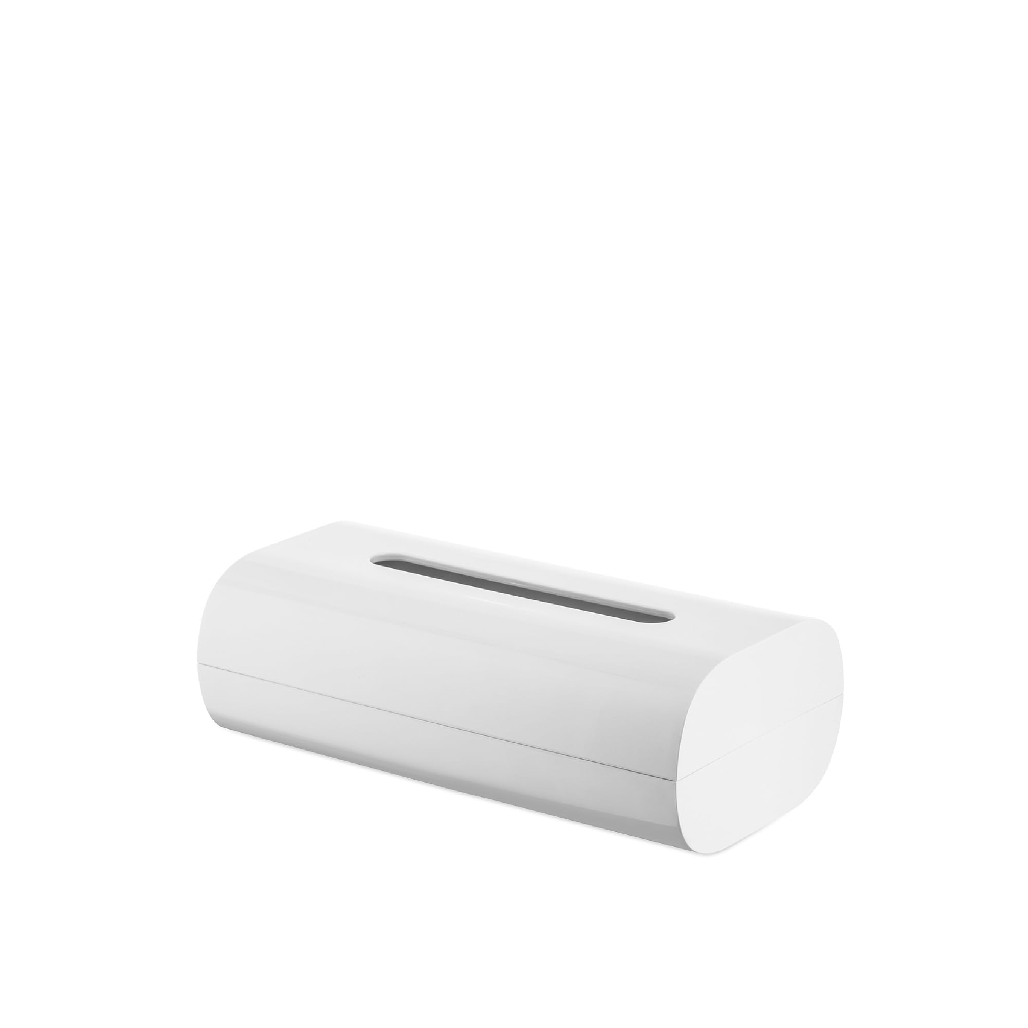 Alessi Birillo Modern Tissue Box Dispenser – White PMMA Bathroom Cover