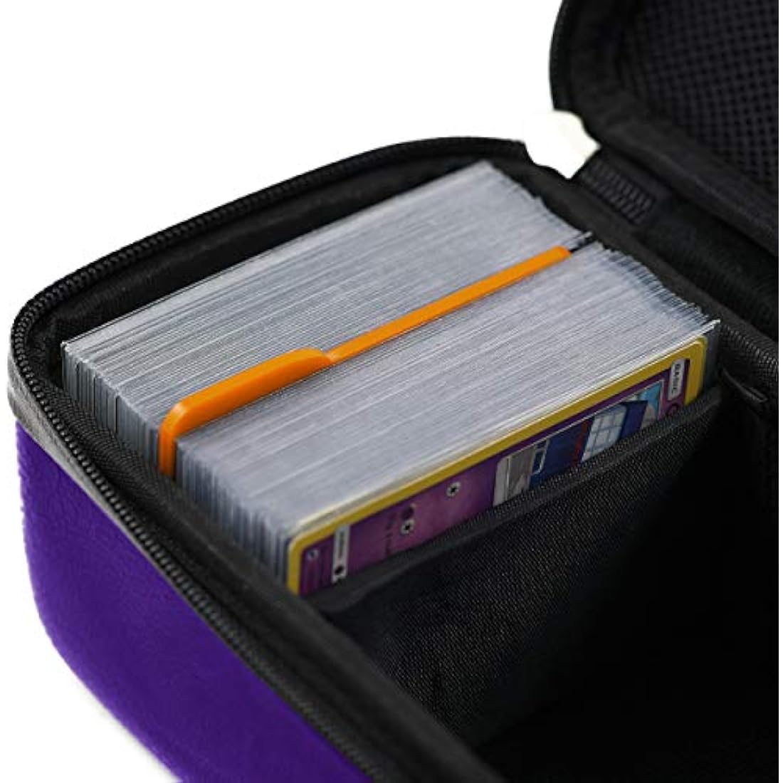 Quiver Time Purple Bolt Card Carrying Case | TCG Storage for 800+ Cards