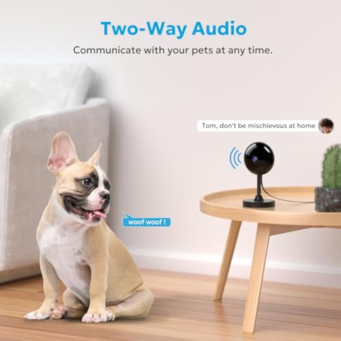 Owltron 2K Indoor Security Camera | Night Vision Baby Monitor - 2 Pack