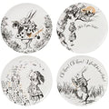 V&A Alice in Wonderland Fine China Side Plates, 20.5cm, Set of 4