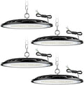 ZXICH UFO LED High Bay Light | 100W 10000LM 6500K IP65 Waterproof – 4 Pack