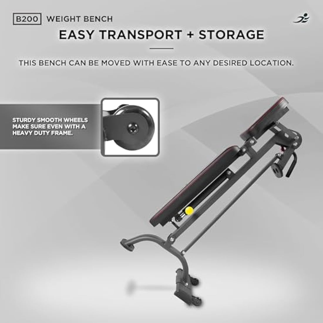 JLL B200 Adjustable Weight Bench – Foldable 200kg Heavy-Duty Home Gym