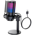 COCONISE USB Gaming Microphone | RGB Condenser Mic with Mute & Tripod