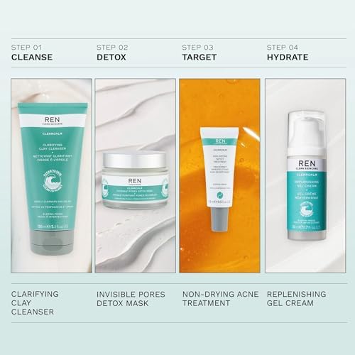 REN Clean Skincare Clearcalm Clarifying Clay Cleanser - Kaolin & Willow Bark