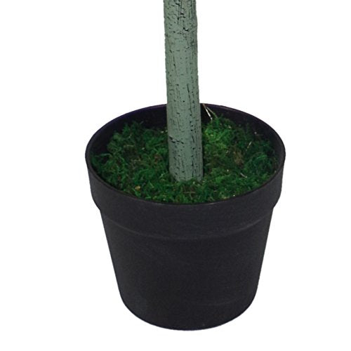 Leaf Design UK 120cm Artificial Topiary Bay Tree Pyramid | Green Cone