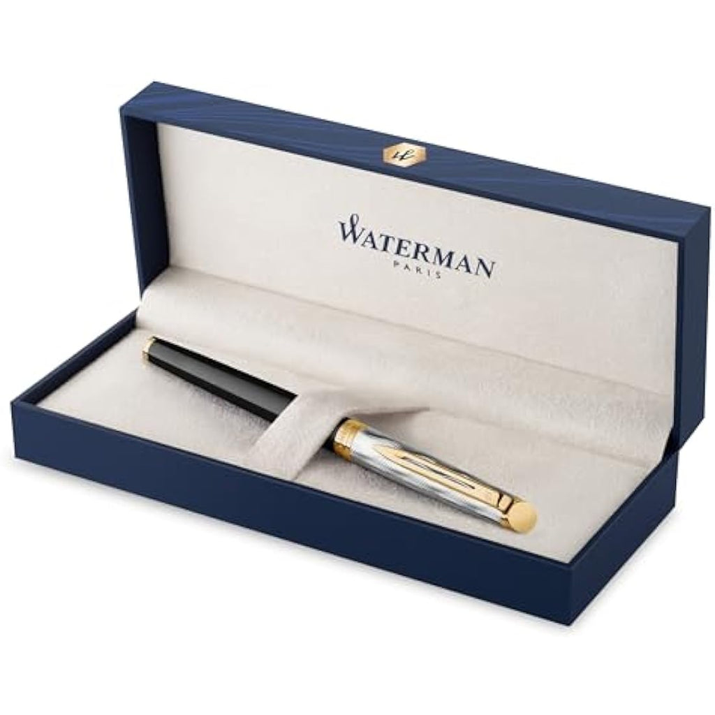 Waterman Hémisphère Rollerball Pen – Black Lacquer & Gold Trim